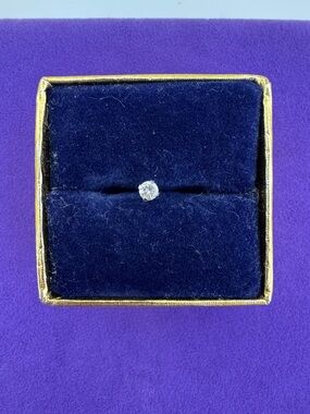 💛 Classic 14k White Gold Solitaire Diamond Stud Earring